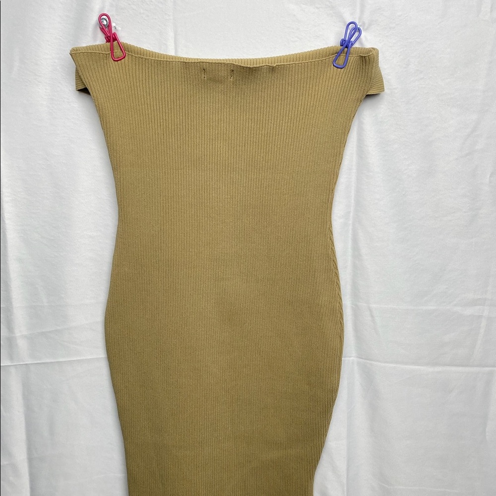 NBD Revolve Taupe Halter Dress - Picture 3 of 8